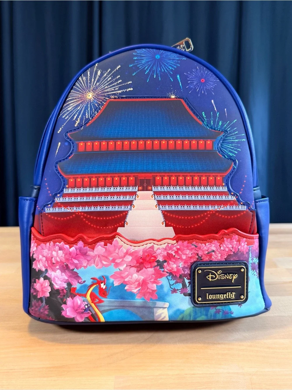 NWT Loungefly Disney Mulan Castle Light-Up Mini Backpack